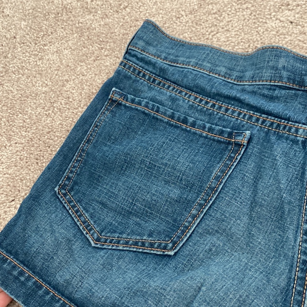 denim jean shorts size 12 low rise old navy - Picture 4 of 8